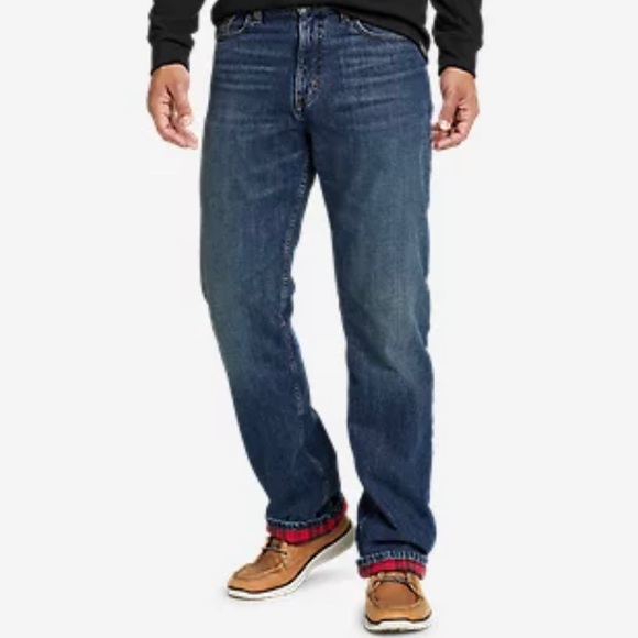Eddie Bauer Other - Flannel Lined Jeans